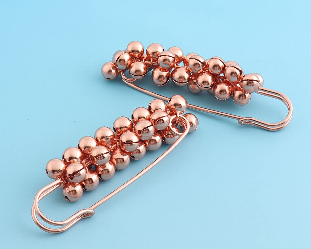 Sicherheitsnadel, große Sicherheitsnadeln, 5 Stück 70mm Roségold Pin Wäschenadeln Kilt Pins Back Jumb Brosche Pins Metallnadeln for Kleidungsstück Schalnadeln DIY Nähnadeln