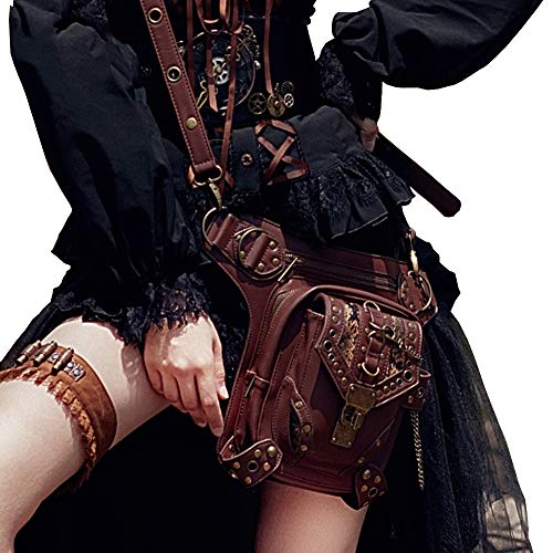 FiveloveTwo® Men Women Multi-purpose Tactical Drop Leg Arm Bag Pack Hip Belt Waist Messenger Shoulder Fanny Packs Steampunk Bag Wallet Purse Pouch Bag Red Brown steampunk buy now online FiveloveTwo® Men Women Multi-purpose Tactical Drop Leg Arm Bag Pack Hip Belt Waist Messenger Shoulder Fanny Packs Steampunk Bag Wallet Purse Pouch Bag Red Brown steampunk buy now online