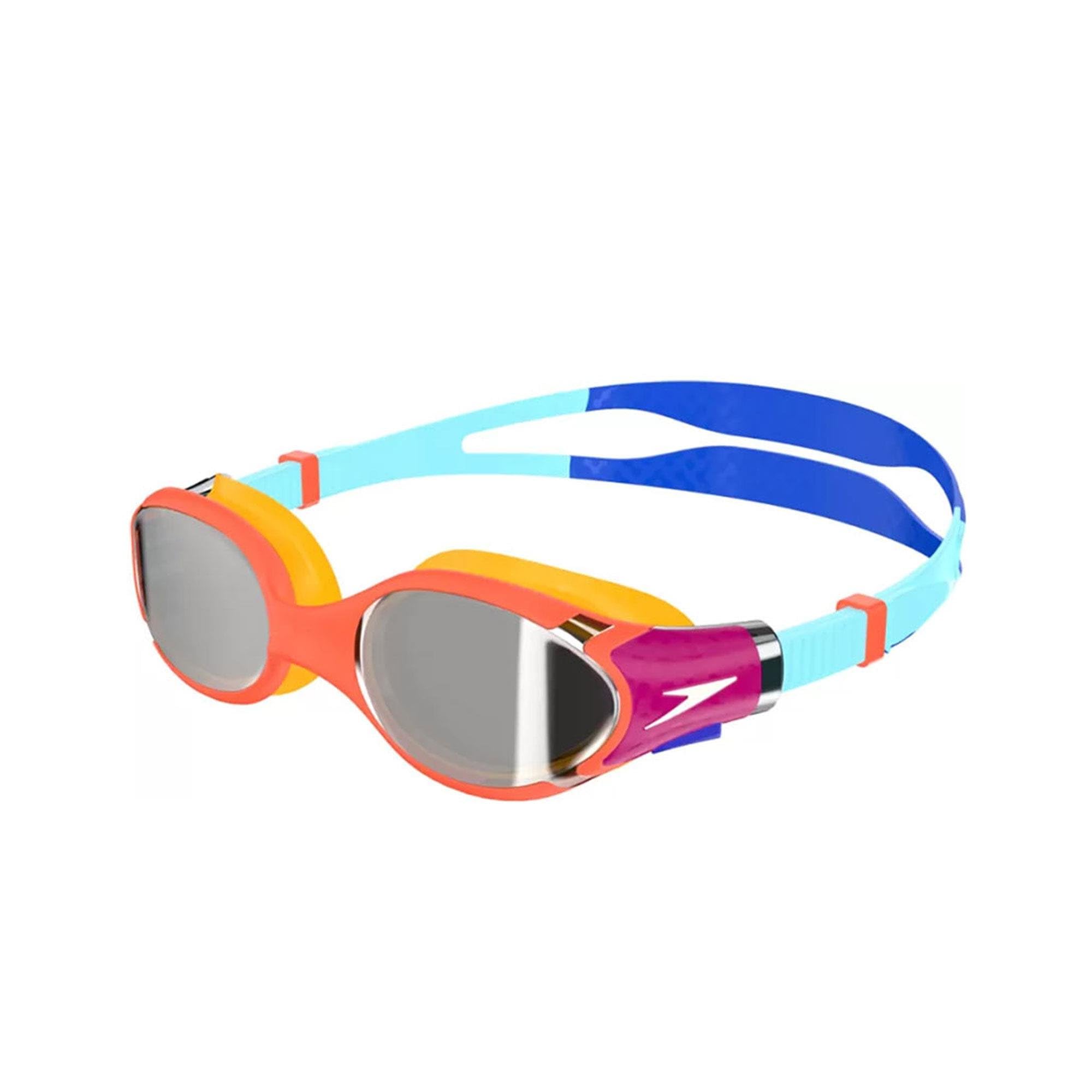 Speedo Orange/Blue Biofuse 2.0 Junior Swim Goggles - Mirrored Lens