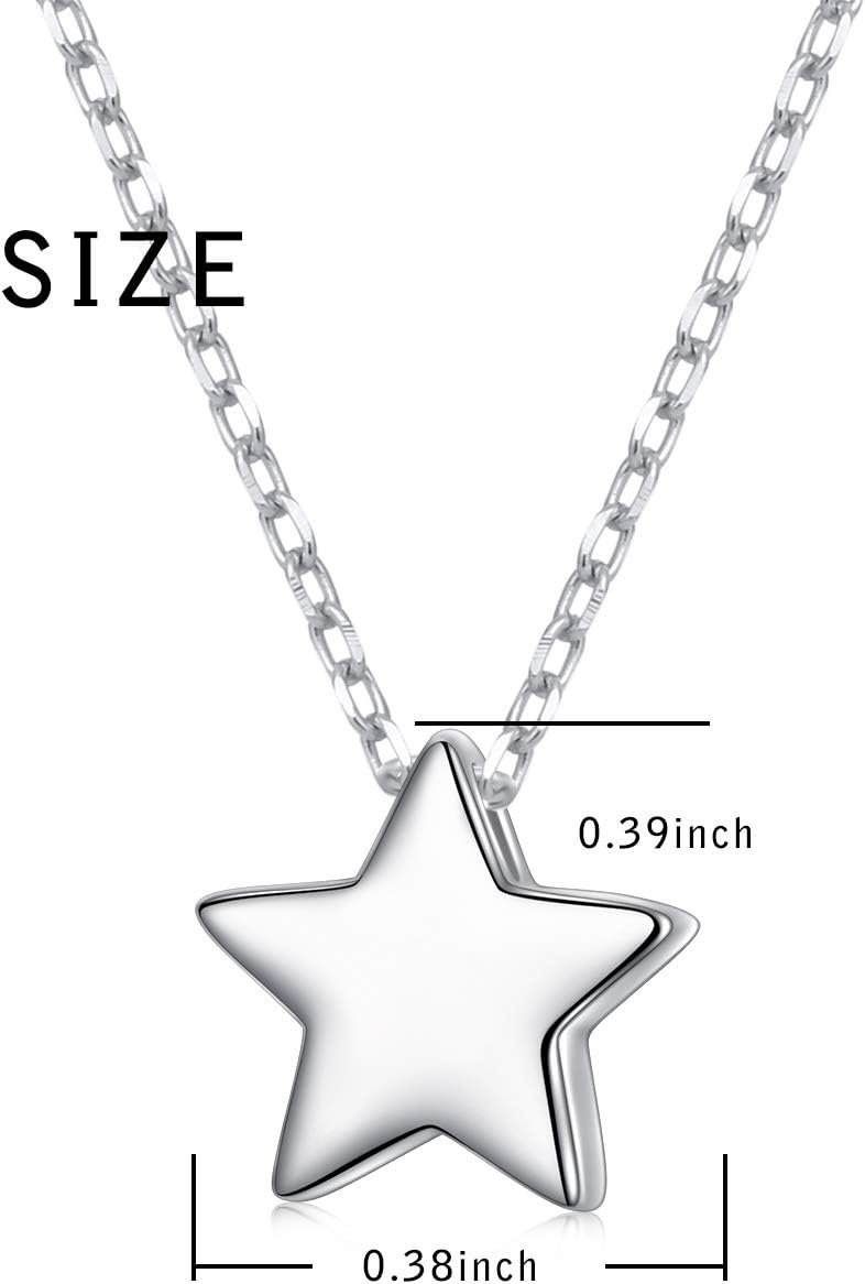 Christmas Gifts for Her 925 Sterling Silver Dainty Star Moon Paw Print Pendant Tiny Moon Star Necklace Adjustable Clavicle Chain for Women Girls, Star Moon Fans Jewelry - Image 3