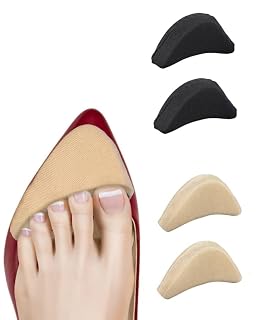 Gopinath Autolink Shoe Fillers for Women Adjustable Tightener Pads Shoe Pad Heel Pads for Women Shoes, shoe back pads, shoe tightener pads (SHOES FILLER 1 SET BLACK+1 SET BEIGE)
