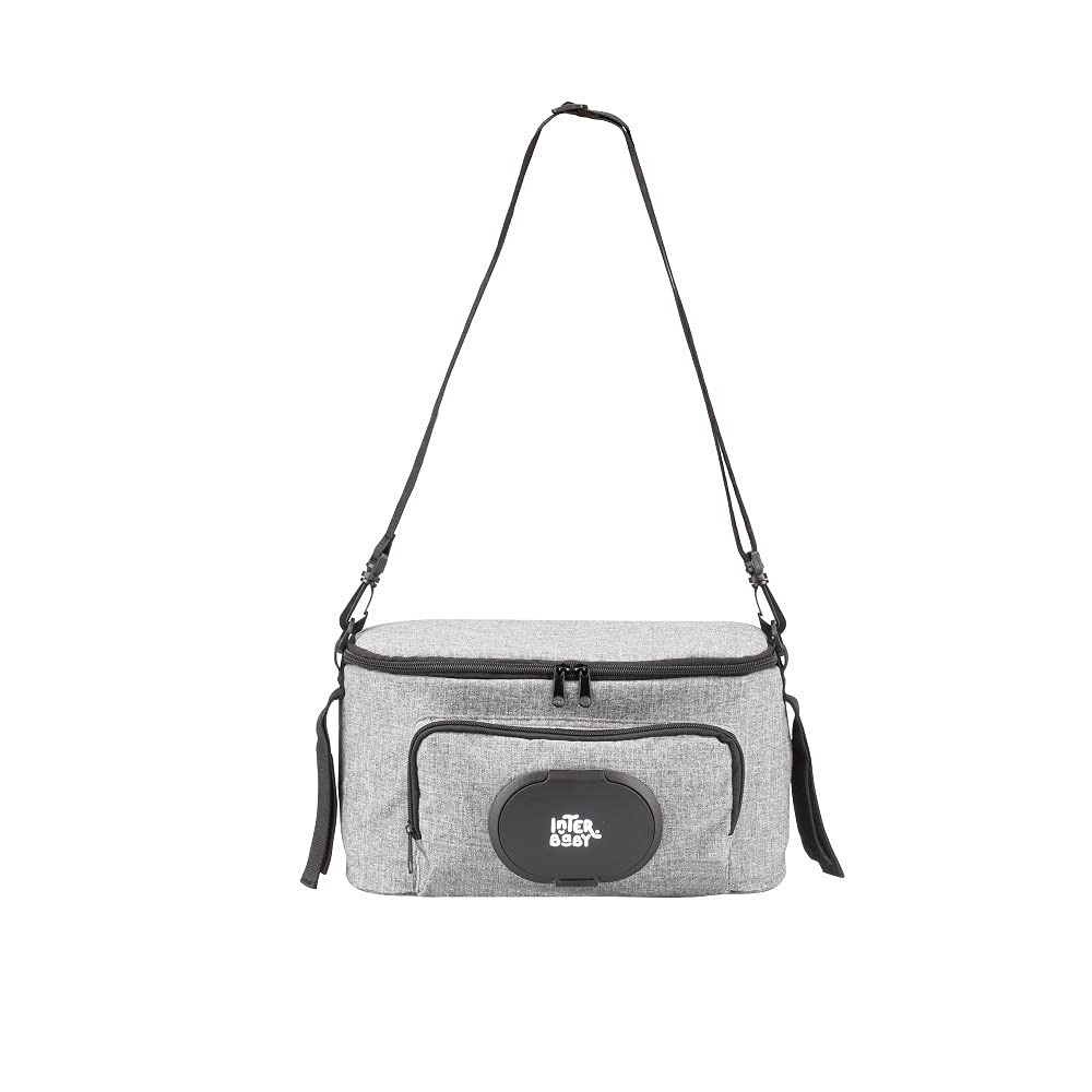 Bolsa Organizadora para silla de paseo o carro de bebé Universal compacto y ligero (Gris)