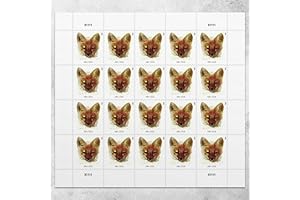 USPS 2023 Red Fox 20 Additional Ounce Postage Stamps