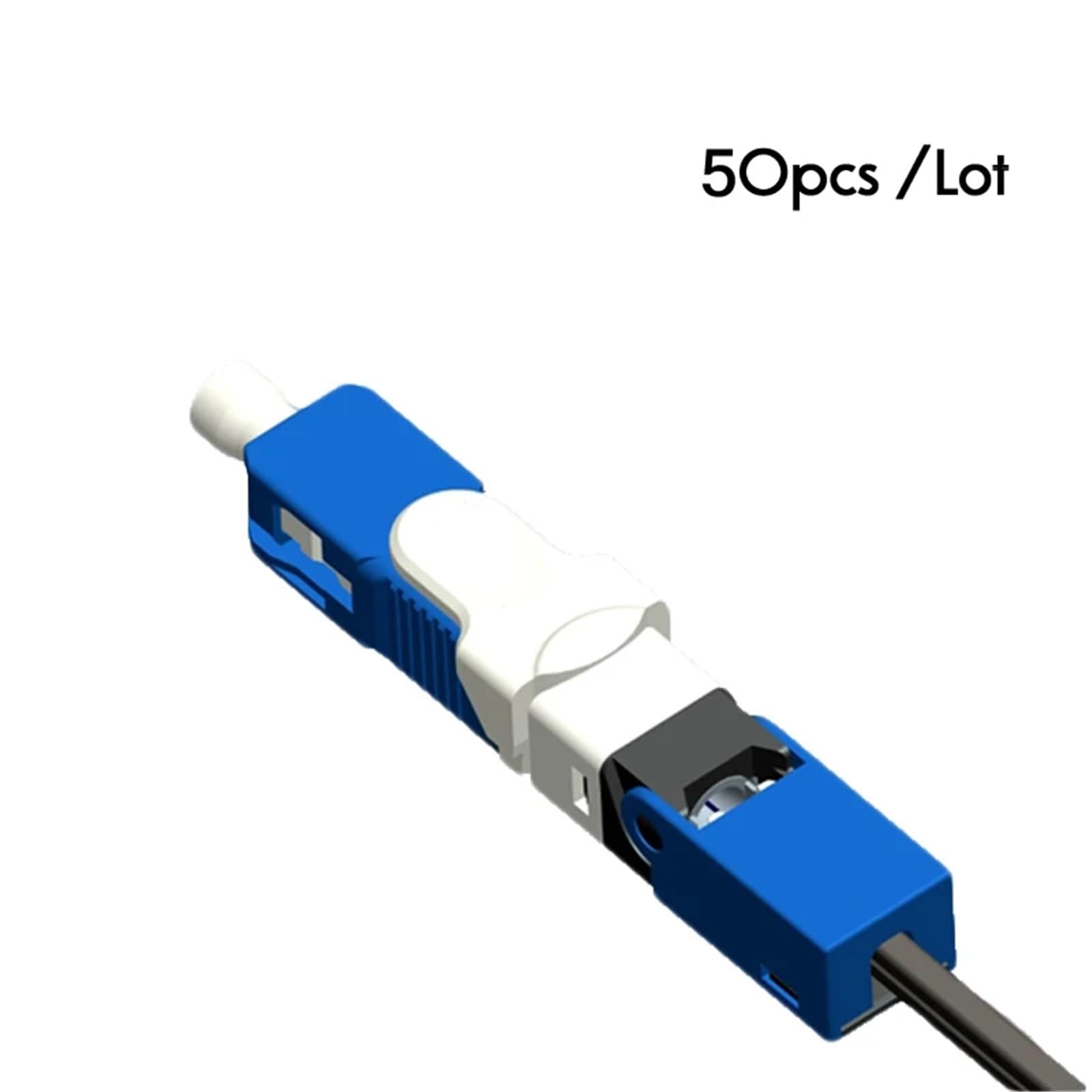 1 connecteur rapide fibre optique monomode SC/UPC ESC250D SC/APC FTTH(50PC SC UPC)