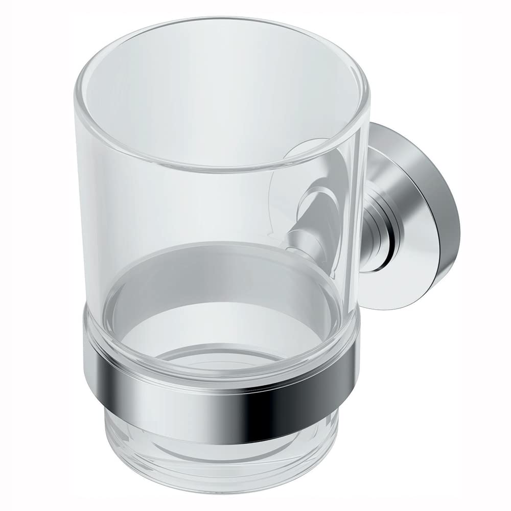 Ideal Standard IOM Transparent Glass Toothbrush Holder, A9121AA