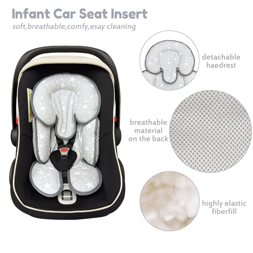 Almohadilla y Soporte Cabeza para Silla de Bebé miniatura 2