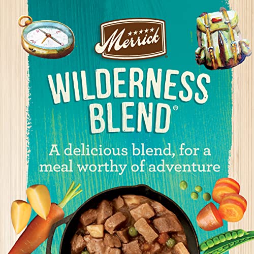 Merrick Grain Free Wet Dog Food Wilderness Blend - (12) 12.7 Oz. Cans (Adult Favorites) #TOP1