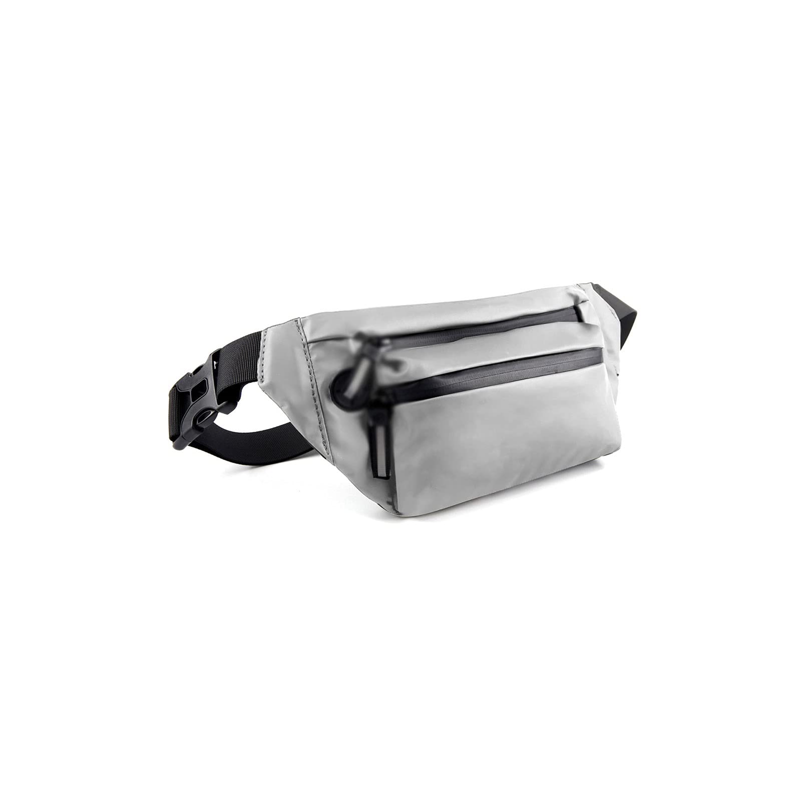 Nerka Fanny Pack, torba na klatkę piersiową Casual Travel Męska torba na pas Wodoodporna męska torba na talię Damska torba na zakupy Crossbody (srebrna)
