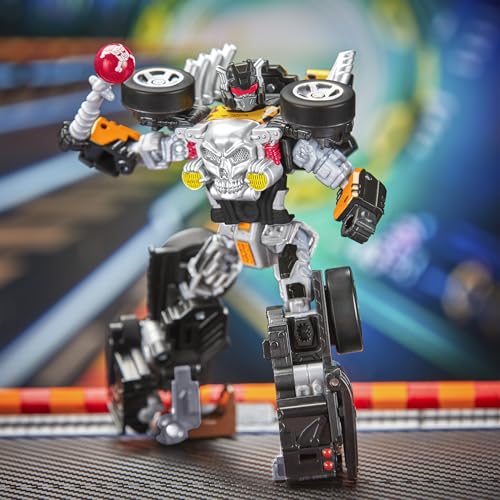 Image of Transformers Collaborative Hot Wheels x Bone Shaker, Deluxe Class 5-Inch Robot Action Figure Converts to Car, Car Toys for Ages 8+