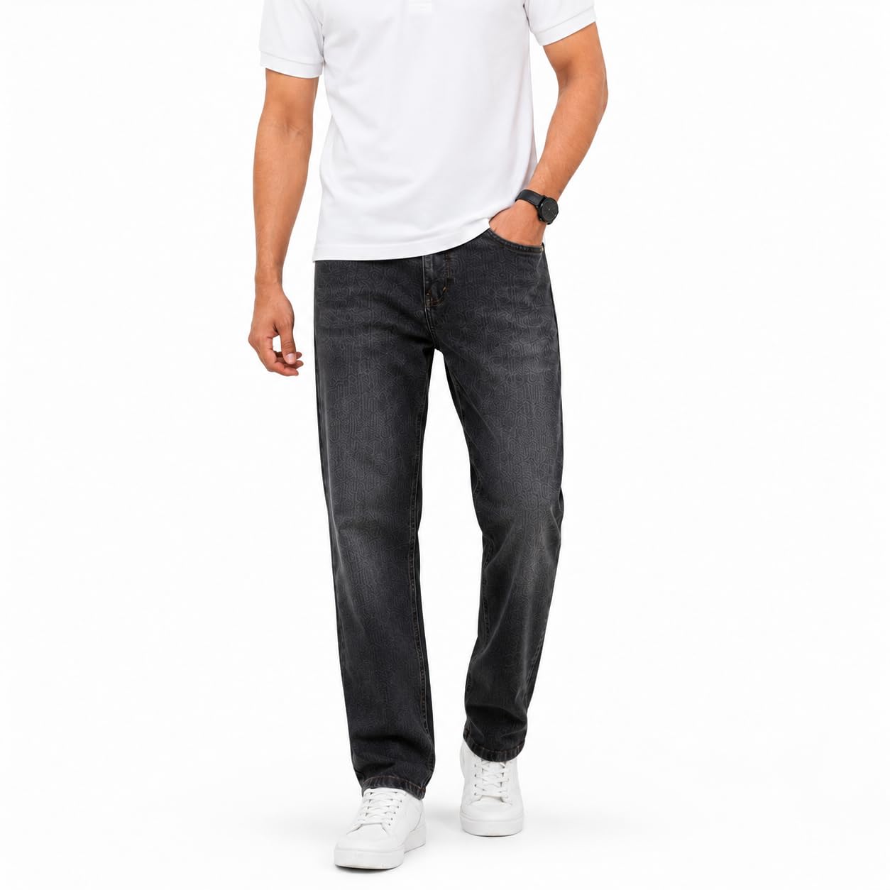 Mens RegularFit |Straight Fit|Classic Design with Stylish Look |Day Comfort|Mide Rise Strachable Jeans-picture-33