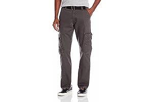 Men's Wrangler Cargo Pants: Durable, Relaxed Fit, Straight Leg
