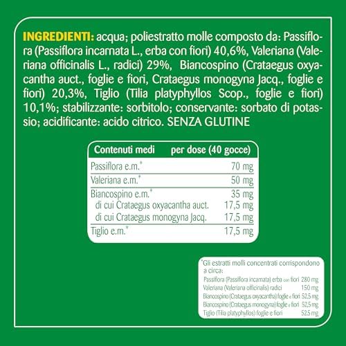 Matt, Calma Stress, Integratore Alimentare Rilassante con Passiflora, Valeriana, Biancospino e Tiglio, Favorisce il Rilassamento e il Sonno, Utile per Calmare Ansia e Stress, 50 ml