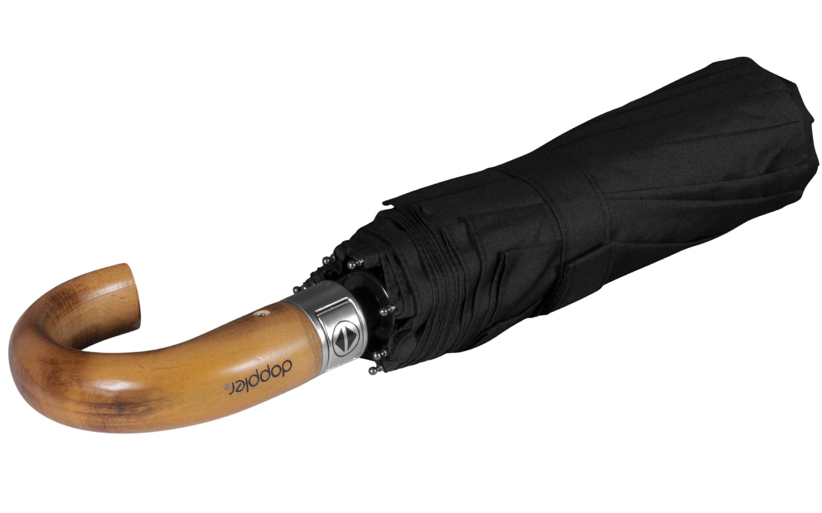 doppler Parapluie Pliant Automatique Compact 10 baleines, Noir | Parapluie ouverture fermeture automatique, Parapluie compact solide