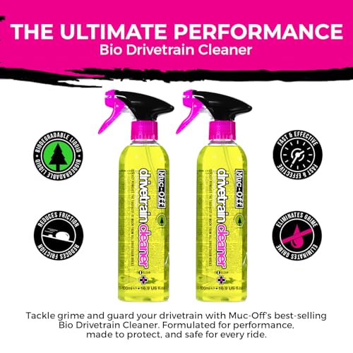 Image of Muc-Off Bio Drivetrain Cleaner | Effective Biodegradable Bicycle Chain Cleaner and Degreaser Spray | Suitable for All Types of Bike