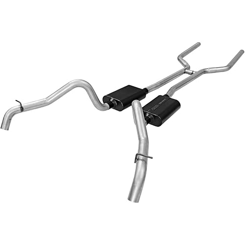 Flowmaster 17129 American Thunder Crossmember-Back Exhaust Kit 2.5 Inch Aluminized Steel Compatible with 1967-1968 Camaro and Firebird with V8 engine.