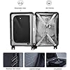 Carry On Luggage Zip Luggage Mobile Charging Suitcase Smart Luggage Suitcase Fingerprint Unlock Riding Trolley Luggage Travel Luggage Lightweight