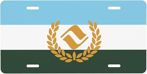 Bandera de Vail, Colorado - Placa decorativa de aluminio para placa frontal de automóvil, placa de metal para automóvil, placa de automóvil, 6 x 12