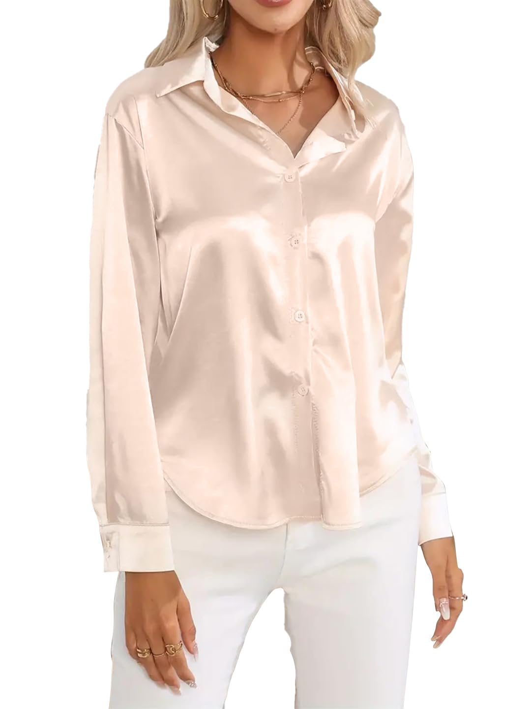 ALL YOURSWomen's Blouse Satin Shirts