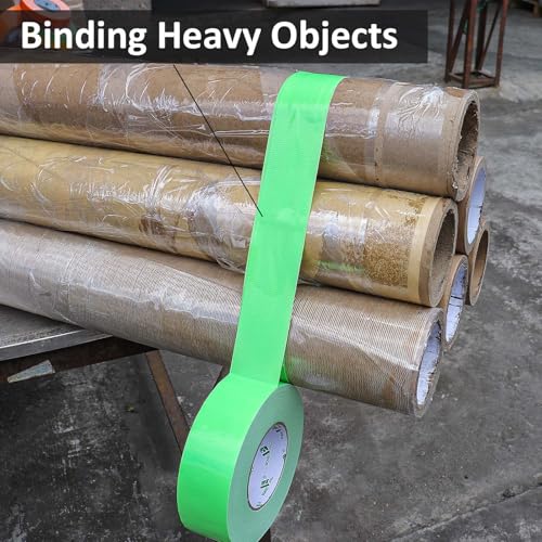 Image of BOMEI PACK Green Duct Tape, Heavy Duty Strong Waterproof Industrial Color Duct Tape 9.0mil x 1.88inch x 60yds for Packing and Repairing