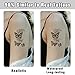 Cerlaza 100 Sheets Temporary Tattoos for Women Adult, 420 Mixed Styles Tiny Branch Fake Tattoo Stickers that Look Real and Last Long, Christmas Decoration Realistic Henna for Girl Body Art Sticker