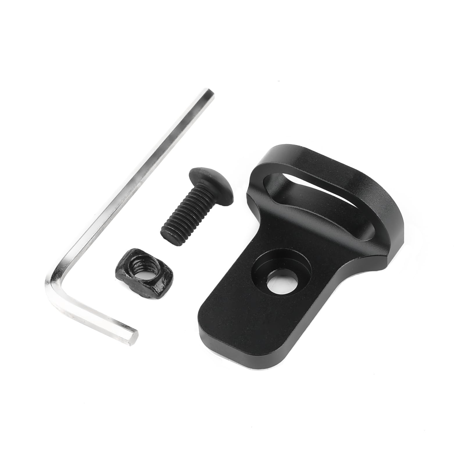 QD Sling Swivel Mount, Adattatore per Cingia Tattico QD, Tactical QD Sling Mount Sgancio rapido Sgancio per Mlok/Keymod Rail System (Nero)