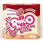 Pavesi Snack Ringo Cheesecake Booom, Biscotti Farciti con Crema Dolce al Formaggio e Biscotti ai Frutti di Bosco e Malto d'Orzo, Snack per Merenda o Pausa Studio, 165g
