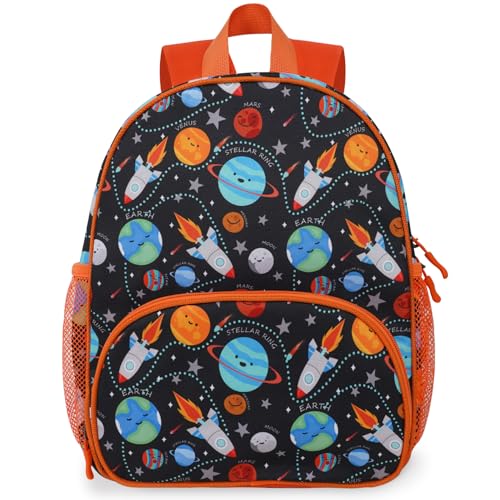 Image of Boys Girls Kids Backpack 3-6: Travel Bag for Preschool Kindergarten, Cute Planet Bookbag for Toddler