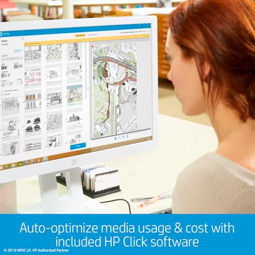 hp designjet t210 large format 24-inch plotter printer includes 2-year onsite warranrty support 8ag32t - new model