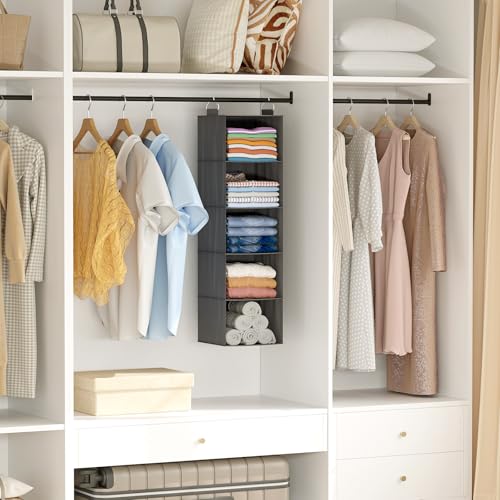 Lifewit-5-Tier-Hanging-Portable-Closet-Storage-Organizer-for-Shelves-Gray-Foldable-Clothes-Shelf-with-2-Sturdy-Hooks-SweaterCoatShoes-Clothing-Organization-for-Wardrobe-Dorm-Bedroom