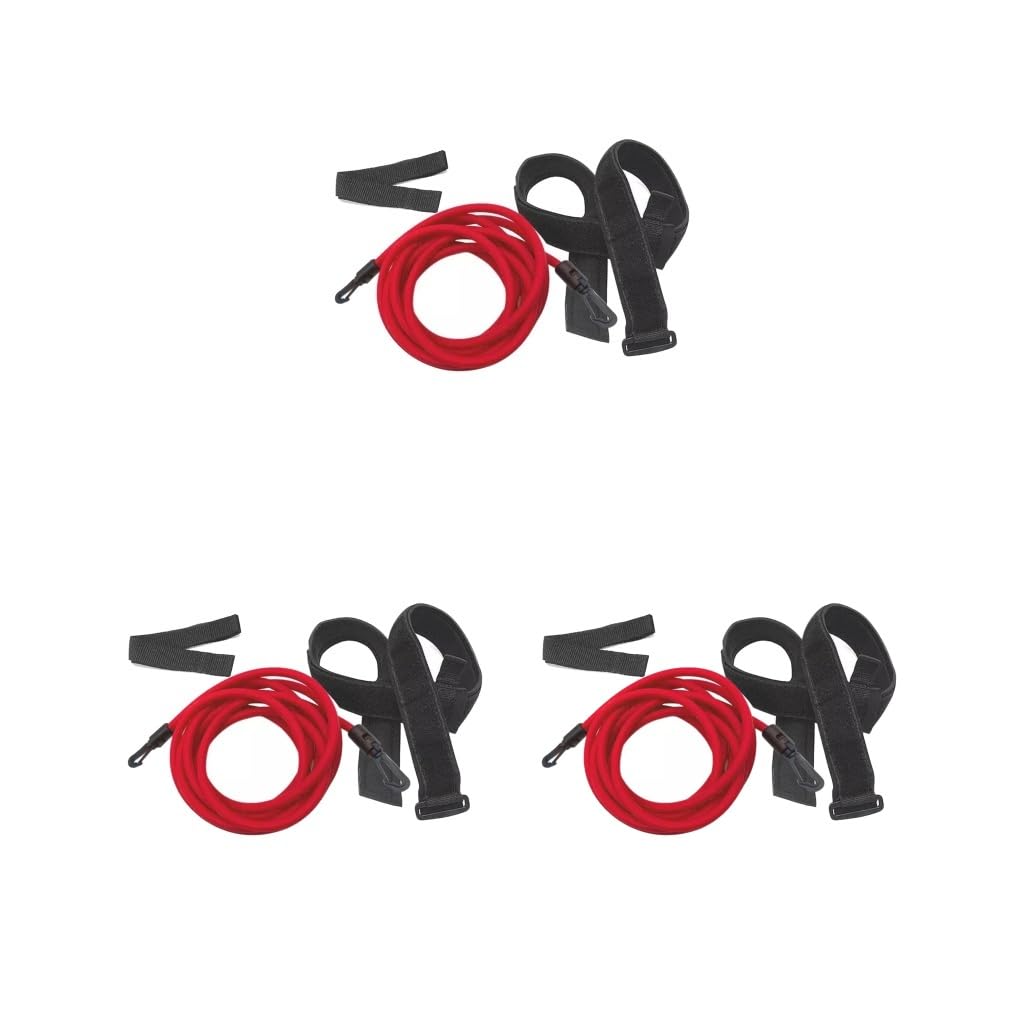 Cintura di resistenza per nuoto, 4 m, per allenamento e allenamento, giallo, 10 mm