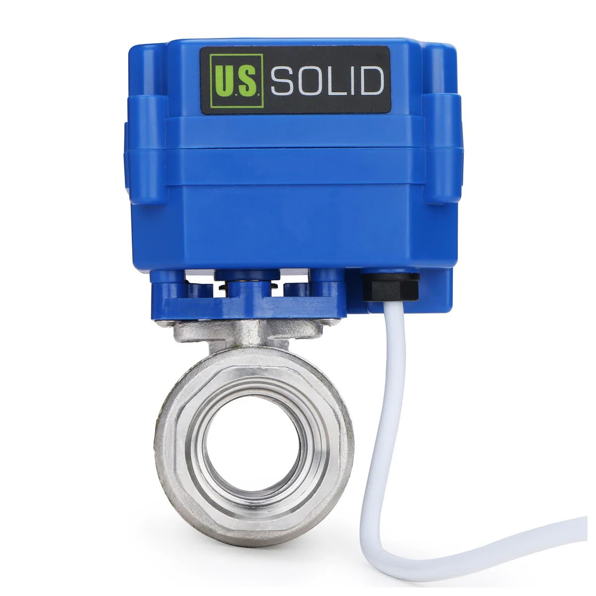 sebelah view of the U.S. Solid Motorized Ball Valve