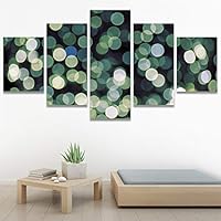 SIGNWIN 5 Panel Canvas Wall Art Abstract Closeup Digital Art Modern Artwork for Home Decorations Ready to Hang - 60