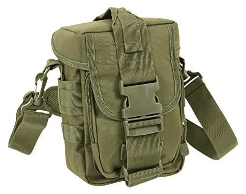 Rothco Flexipack MOLLE Tactical Shoulder Bag Crossbody Bag,Olive Drab