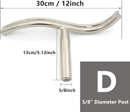 Miniatura 2 de Soporte de herramientas de torno de acero inoxidable plateado para carpintería Torno de torneado de madera Herramienta de torneado de soporte en