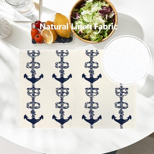 Sets de table inspirés de la mer pour repas en extérieur et terrasse d'été - 3