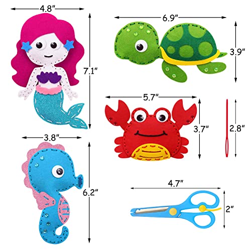 CiyvoLyeen-Sea-Animals-Sewing-Kit-Make-Your-Own-Ocean-Animals-Mermaid-DIY-Felt-Craft-Kit-Gifts-for-Beginner-Kids-Educational-Art-Craft-Supplies-Set-of-8 CiyvoLyeen-Sea-Animals-Sewing-Kit-Make-Your-Own-Ocean-Animals-Mermaid-DIY-Felt-Craft-Kit-Gifts-for-Beginner-Kids-Educational-Art-Craft-Supplies-Set-of-8