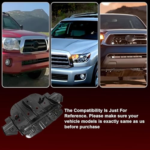 Image of FZJDSD Black Under Engine Cover Skid Plate Belly Guard 51410-0C010 Compatible with Toyota Tundra Sequoia 2007-2021
