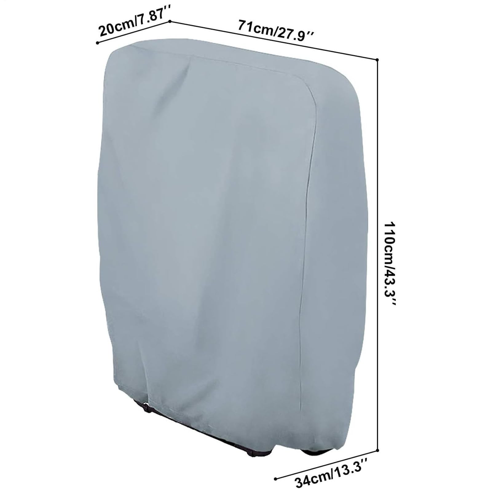 Fundas para Sillas Plegables 2 Unidades Antipolvo Silla Plegable Jardín