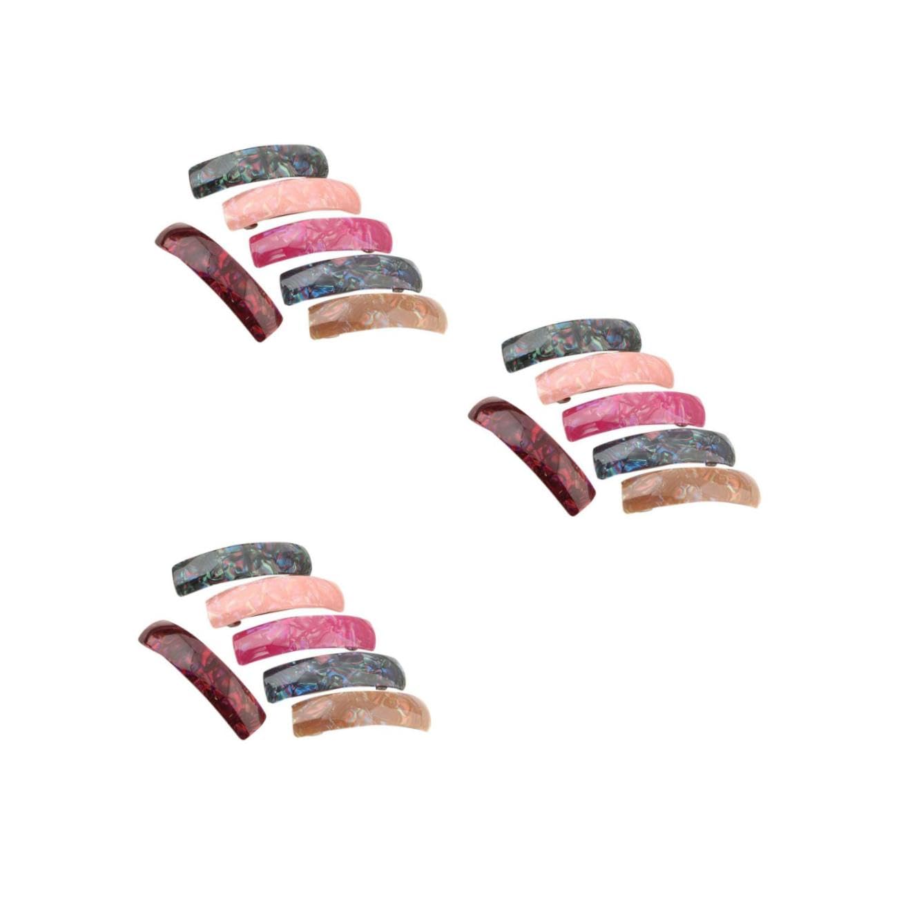 18stücke Teiliges Marmor Haarspangen Für Damen Und Mädchen Elegante Haarclips Für Jeden Anlass Aus Gefertigt Für Verschiedene Frisuren Attraktives Design Gemischten Farben