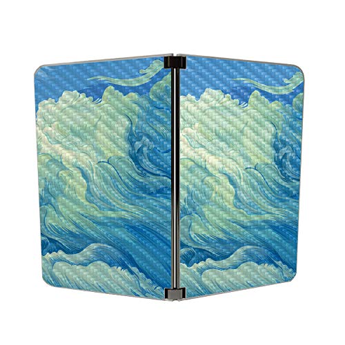 Image of MIGHTY SKINS MightySkins Carbon Fiber Skin for Microsoft Surface Duo - Visionary | Protective, Durable Textured Carbon Fiber Finish | Easy to Apply, Remove, and Change Styles | Made in The USA