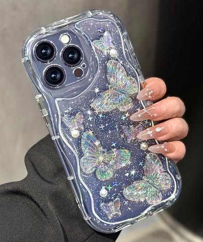 Coque iPhone 14 Pro Max esthétique papillon pour look de soirée fille