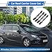 VekAuto Car Roof Carrier Cover Set Compatible for OPEL/for VAUXHALL ZAFIRA B 2005-2014 for ASTRA H MK5 04-10, Durable ABS Black Rail Trim Flap Kit