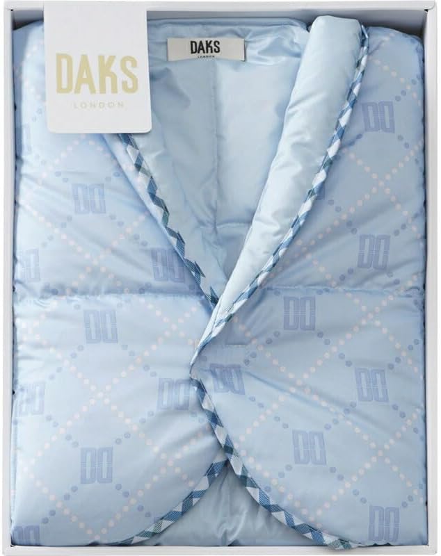 冬の贈り物ご挨拶 羽毛入り肩当 ダックス ブルー 胸囲79～104cm、身長154～184cm（ユニセックス）