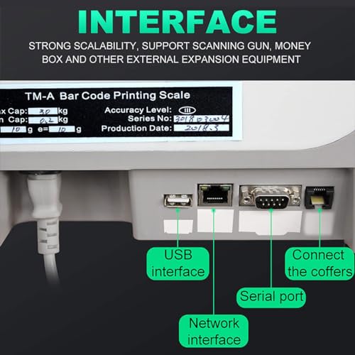 Báscula digital precio con impresora, 30kg capacidad miniatura 6
