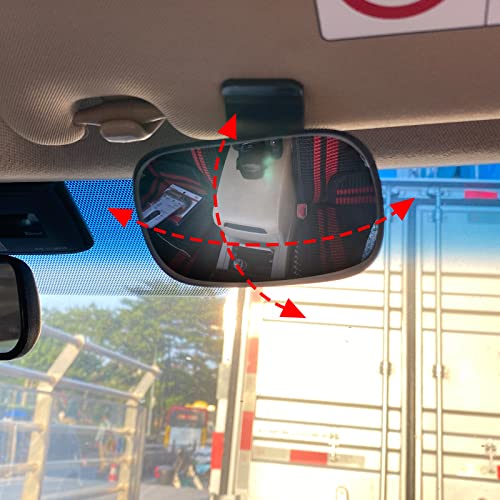 Image of Baby Car Mirror, Universal Car Interior Rearview Baby Mirror for Car with Wide Angle Convex Mirror, 360 Degree Adjustable Easily Observe the Baby's Move, Clip-on Sun Visor
