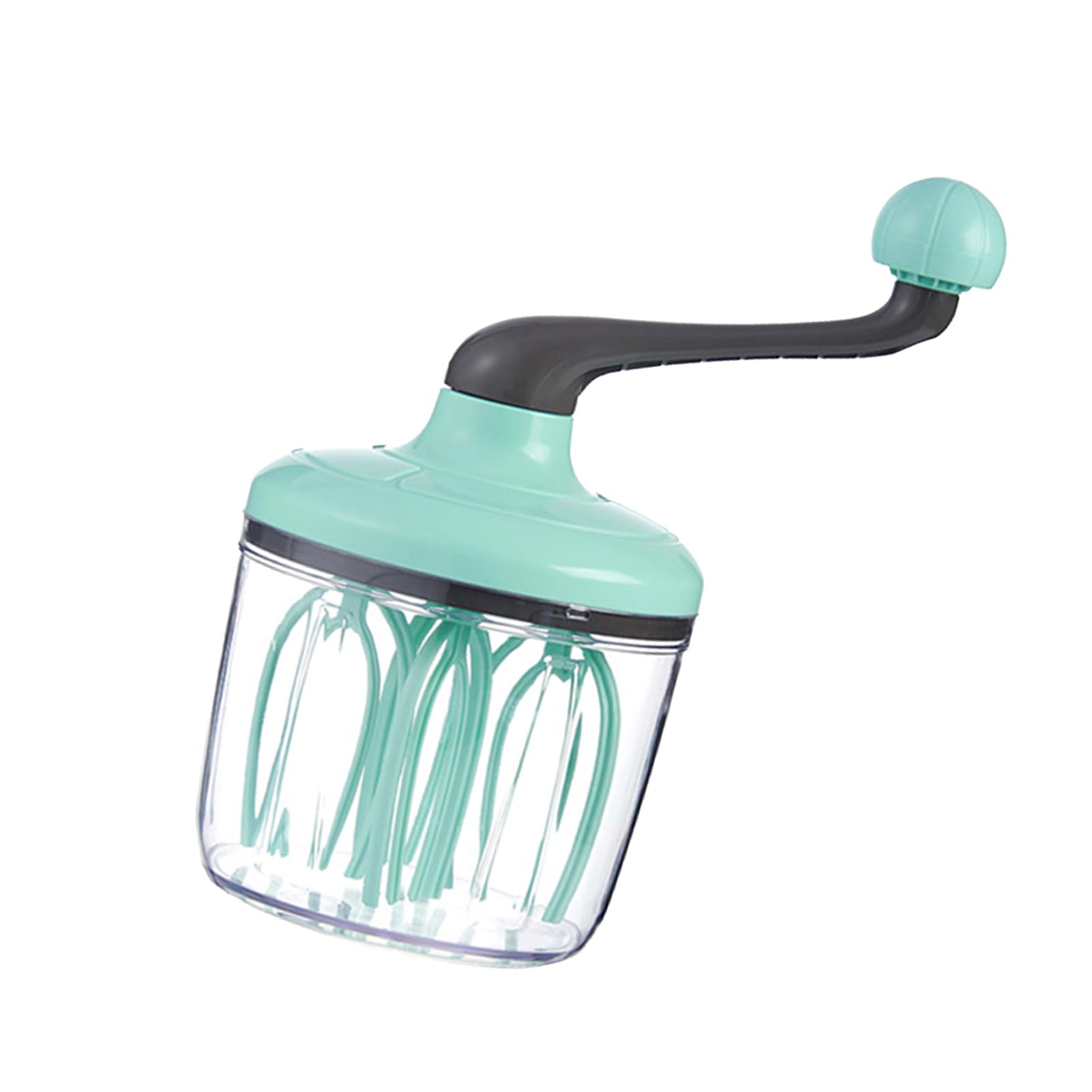 Batteur à main avec manivelle – Grand récipient (1500 ml) pour la crème, les blancs en neige, etc. Fouet polyvalent pour la pâtisserie, la mousse de lait, la préparation de gâteaux et la cuisine