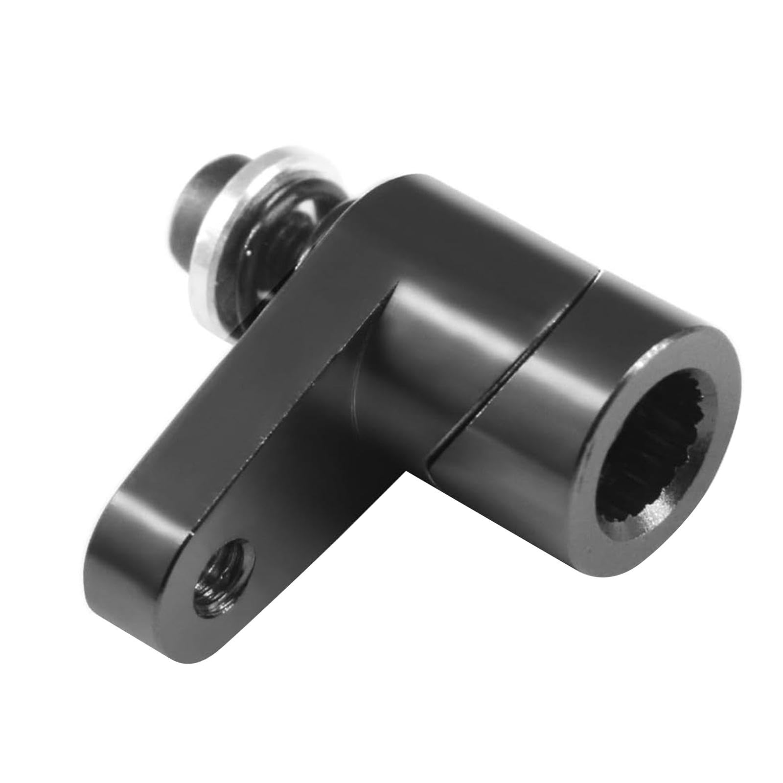 DYNWAVE RC Car Servo Steering Arm 20T Servo Horn Metal DIY for Trucks 1/14 Mini, 1/18 Model 1/18 Granite, Black