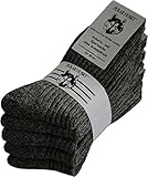 Waschmaschinenfest bis 60 °C normani 5 Paar Stabile Arbeitssocken mit 80% Wolle und Frotteesohle - waschmaschienenfest Farbe Anthrazit Größe 43/46