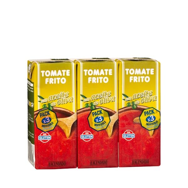 Spanische Tomatensauce (Tomate Frito) mit Olivenöl – 15er Vorratspack (5 x 3er) – 15 x 210g – Mini-Bricks ideal portioniert – Küchenfertig & gebraten – Ohne Konservierungsstoffe