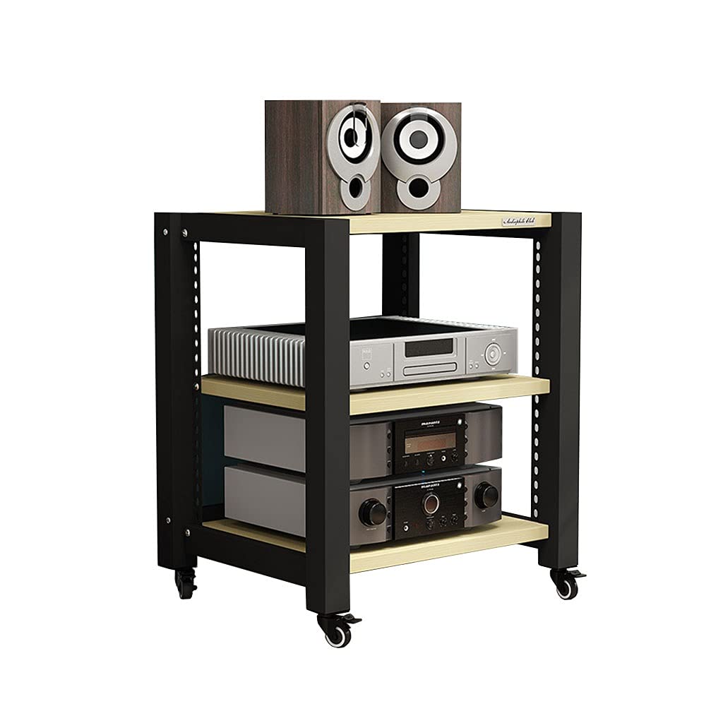 GLigeT Supporti per altoparlanti per monitor Staffa audio Staffa TV a rullo Componenti multimediali Staffa audio multistrato Scatola per altoparlanti 2/3/4 strati (acero bianco) Supporto per monitor